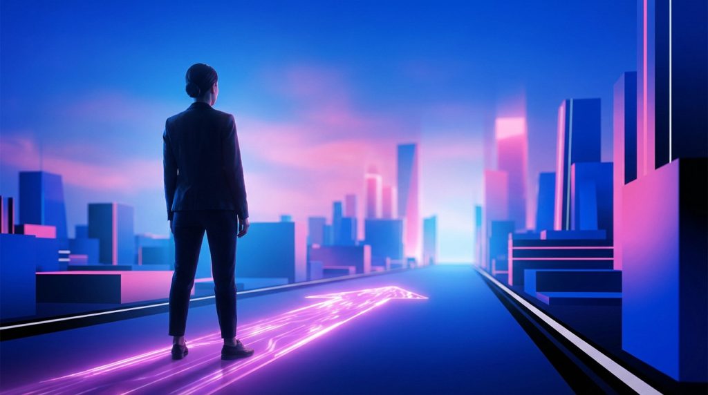 Parcours d'évolution professionnelle accompagné par un consultant RH vers un avenir maîtrisé